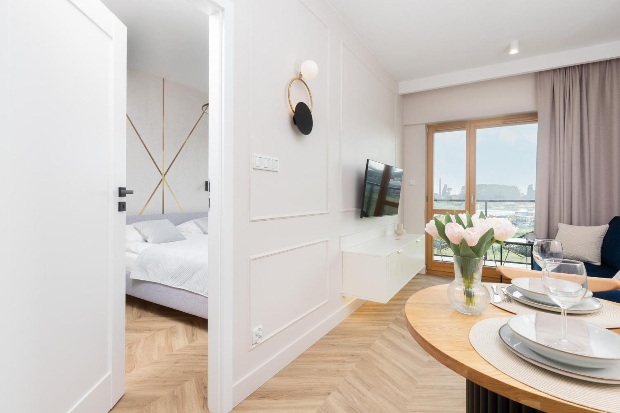 Sienna Grobla Apartment With View Of The Motlawa Terrace & Sauna, Gym By Noclegi Renters Гданьск Экстерьер фото
